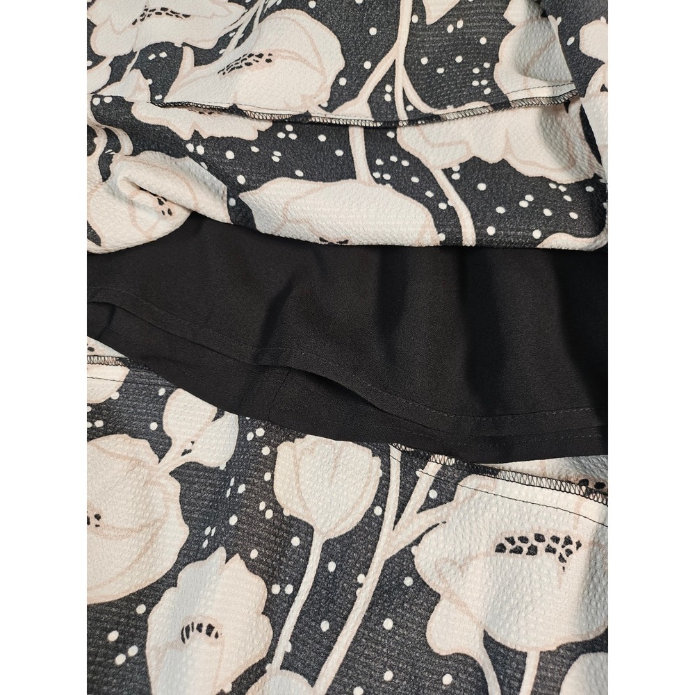 Ted Baker London Abriee Floral Puff Sleeve Handkerchief Hem Midi Dress Size 1 - Picture 9 of 11
